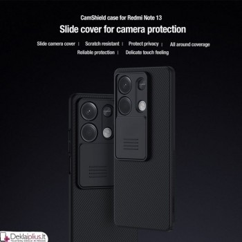 Nillkin Camshield dėklas su kameros apsauga - juodas (Xiaomi Redmi Note 13 5G) Nillkin Camshield dėklas su kameros apsauga - juodas (Xiaomi Redmi Note 13 5G)